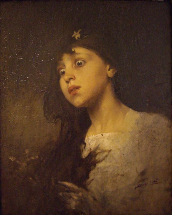Jenő Gyárfás: Study for Abigail's head, c. 1880 (Hungarian National Gallery)